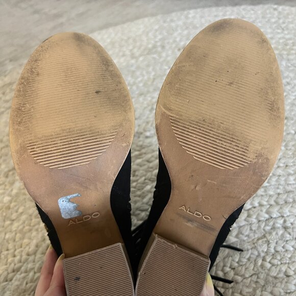 Aldo Suede Fringe Booties - Picture 3 of 6